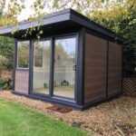 Composite Garden Building Oakland Style With Sliding Door And Windows