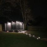 Garden Room Lit Up At Night