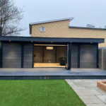 Large Grey Garden Room With Bi Fold