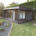 Upgraded Composite Garden Building With A Flyover And Decking