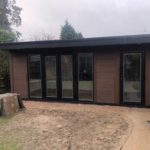 Wide Garden Room With Internal Wall