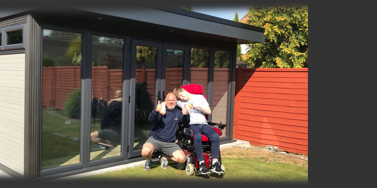 Garden Room built for disabled teenager