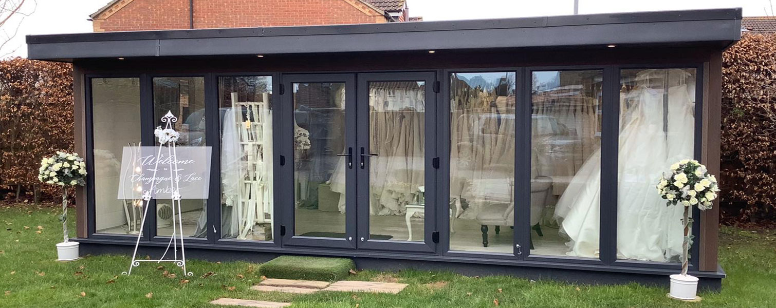 Bridal Gown Office In Garden Room