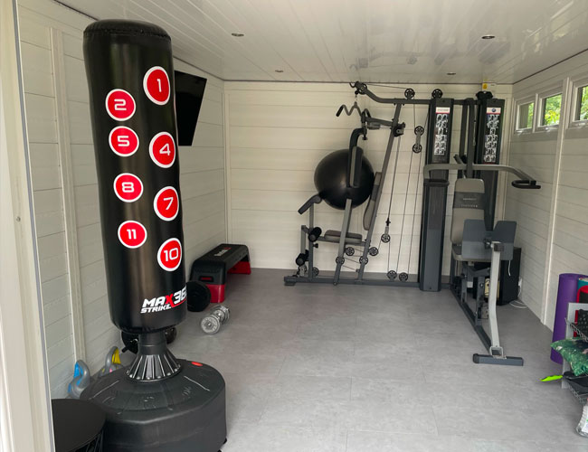 Fitness Area In Garden Studio